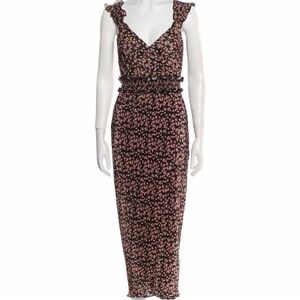 SAYLOR floral print Midi Dress LG